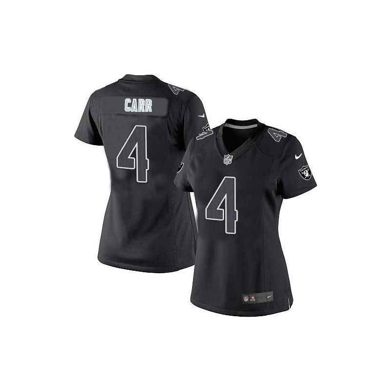 Cheap Derek Carr Raiders Women Jersey From China Impact Limited #4