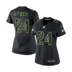 Cheap Marshawn Lynch Seahawks Women Jersey From China Impact Limited #24