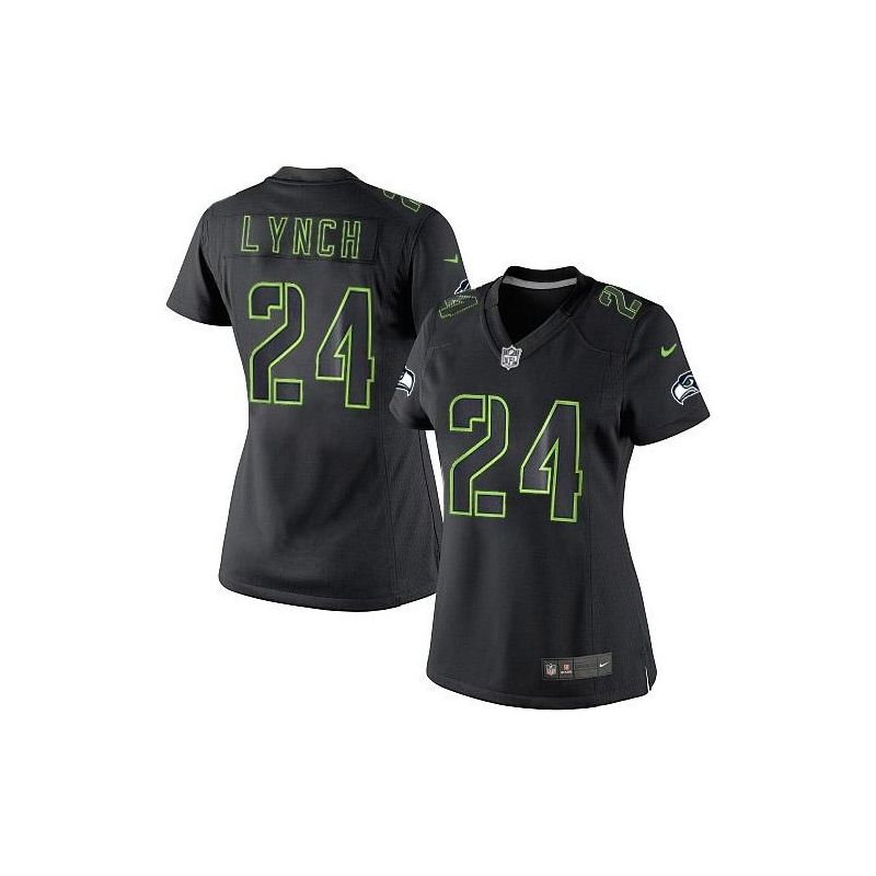 Cheap Marshawn Lynch Seahawks Women Jersey From China Impact Limited #24