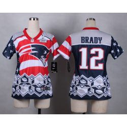 Cheap Tom Brady Patriots XLIX Women Jersey From China Noble Fashion #12