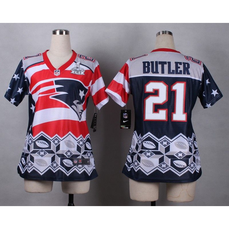 Cheap Malcolm Butler Patriots XLIX Women Jersey From China Noble Fashion #21