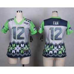 Cheap 12th Fan Seahawks Women Jersey From China Noble Fashion #12