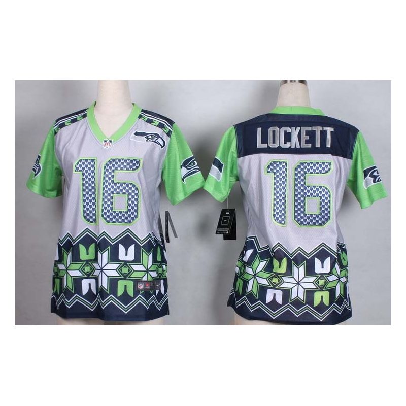 Cheap Tyler Lockett Seahawks Women Jersey From China Noble Fashion #16