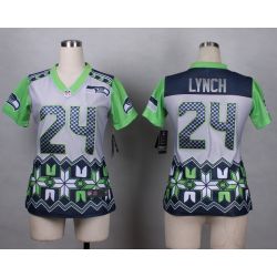 Cheap Marshawn Lynch Seahawks Women Jersey From China Noble Fashion #24