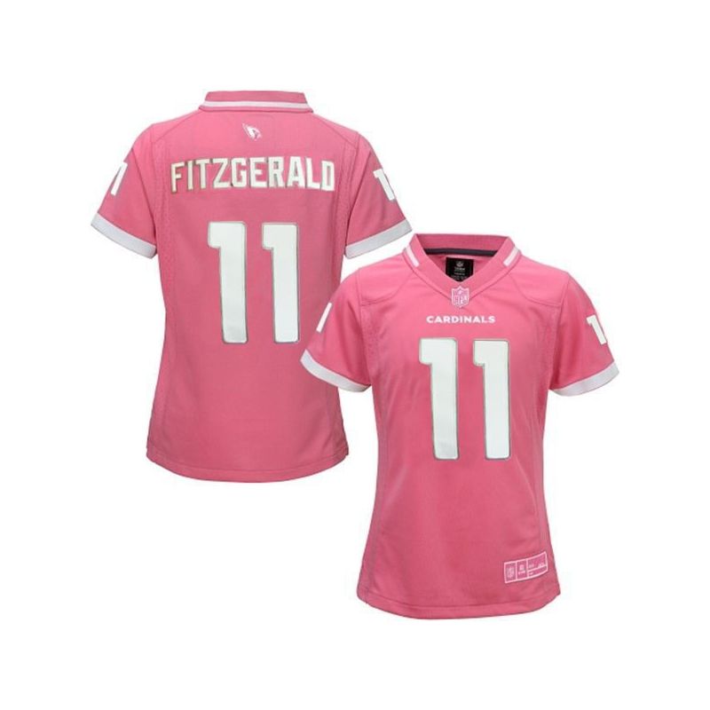 Cheap Larry Fitzgerald Cardinals Women Jersey From China Pink Bubble Gum #11