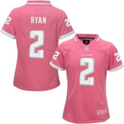 Cheap Matt Ryan Falcons Women Jersey From China Pink Bubble Gum #2