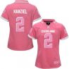 Cheap Johnny Manziel Browns Women Jersey From China Pink Bubble Gum #2