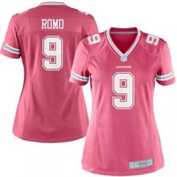 Cheap Tony Romo Cowboys Pink Women Jersey From China Pink Bubble Gum #9