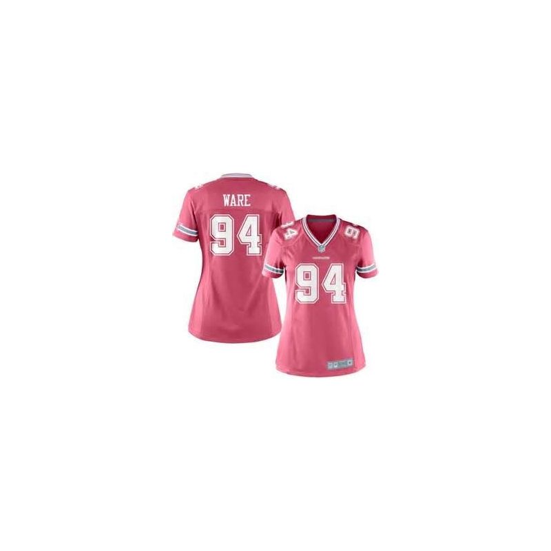 Cheap DeMarcus Ware Cowboys Pink Women Jersey From China Pink Bubble Gum #94