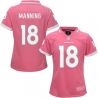 Cheap Peyton Manning Broncos Women Jersey From China Pink Bubble Gum #18