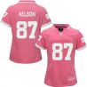 Cheap Jordy Nelson Packers Women Jersey From China Pink Bubble Gum #87