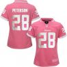 Cheap Adrian Peterson Vikings Women Jersey From China Pink Bubble Gum #28