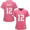 Cheap Tom Brady Patriots Women Jersey From China Pink Bubble Gum #12