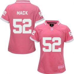 Cheap Khalil Mack Raiders Women Jersey From China Pink Bubble Gum #52