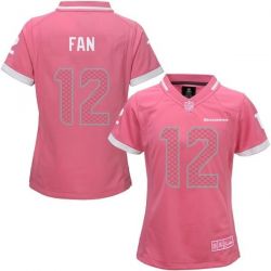 Cheap 12th Fan Seahawks Women Jersey From China Pink Bubble Gum #12