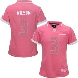 Cheap Russell Wilson Seahawks Women Jersey From China Pink Bubble Gum #3