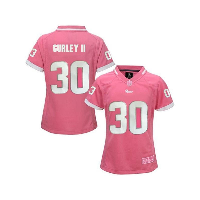 Cheap Todd Gurley II Rams Women Jersey From China Pink Bubble Gum #30