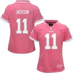 Cheap DeSean Jackson Redskins Women Jersey From China Pink Bubble Gum #11