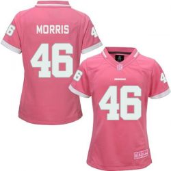 Cheap Alfred Morris Redskins Women Jersey From China Pink Bubble Gum #46