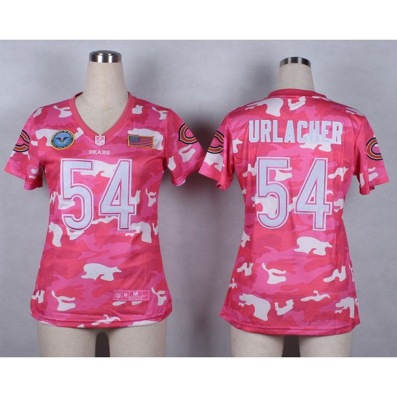 Cheap Brian Urlacher Bears Women Jersey From China Pink Camo #54