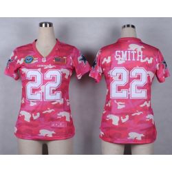 Cheap Emmitt Smith Cowboys Women Jersey From China Pink Camo #22