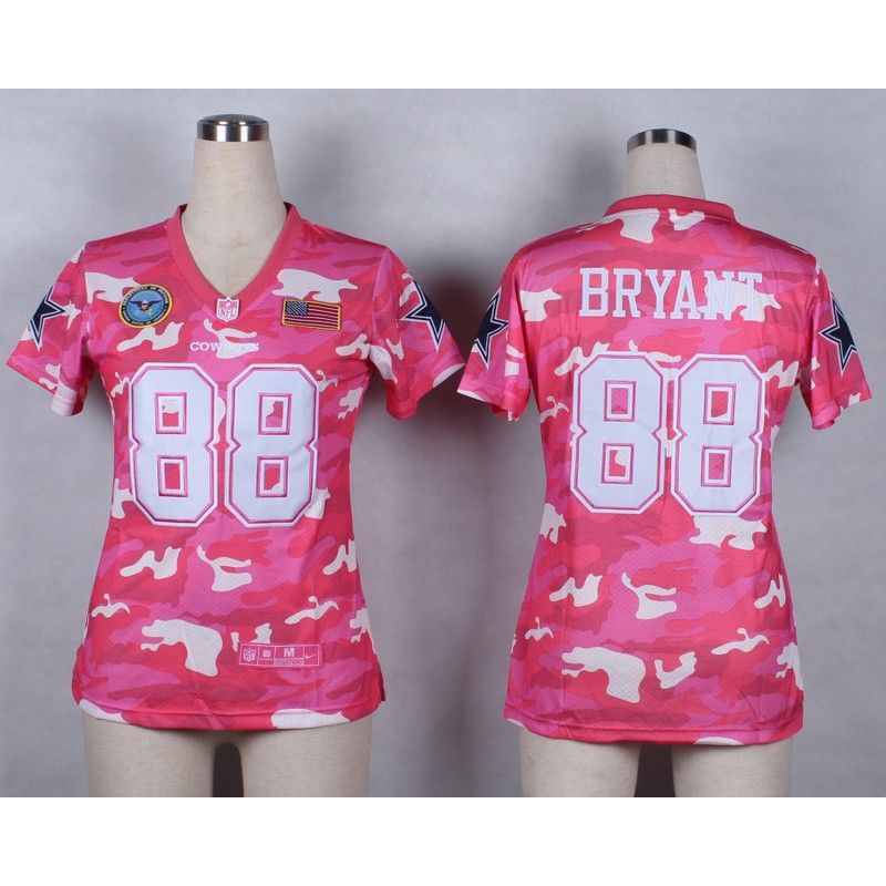 Cheap Dez Bryant Cowboys Women Jersey From China Pink Camo #88
