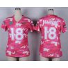Cheap Peyton Manning Broncos Women Jersey From China Pink Camo #18