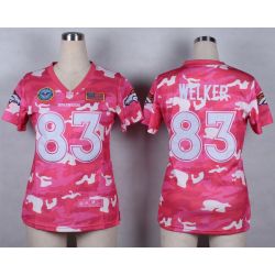 Cheap Wes Welker Broncos Women Jersey From China Pink Camo #83