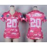 Cheap Barry Sanders Lions Women Jersey From China Pink Camo #20