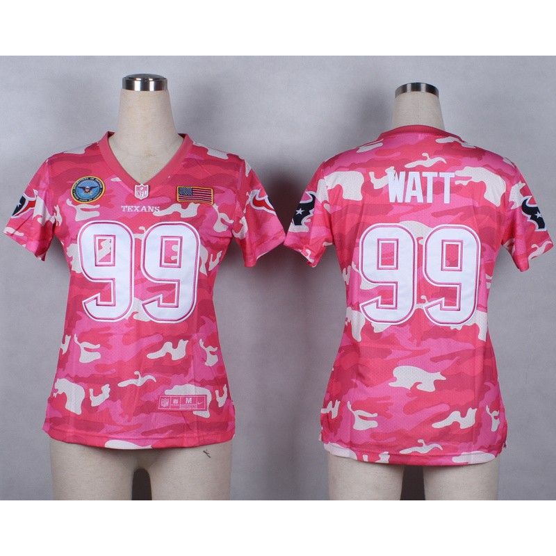 Cheap JJ Watt Texans Women Jersey From China Pink Camo #99