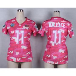 Cheap Mike Wallace Dolphins Women Jersey From China Pink Camo #11