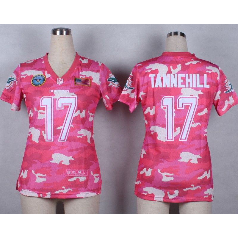 Cheap Ryan Tannehill Dolphins Women Jersey From China Pink Camo #17