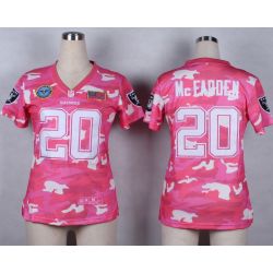Cheap Darren McFadden Raiders Women Jersey From China Pink Camo #20