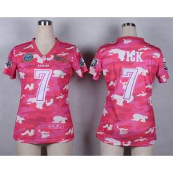 Cheap Michael Vick Eagles Women Jersey From China Pink Camo #7