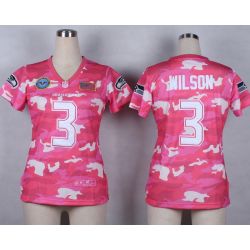 Cheap Russell Wilson Seahawks Women Jersey From China Pink Camo #3