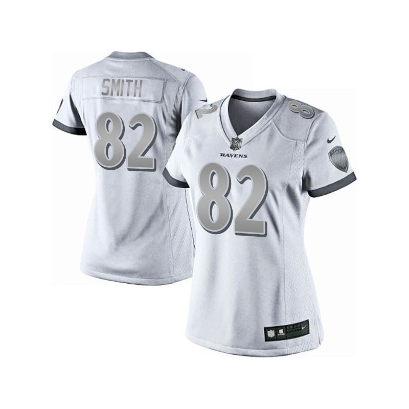 Cheap Torrey Smith Ravens Women Jersey From China Platinum #82