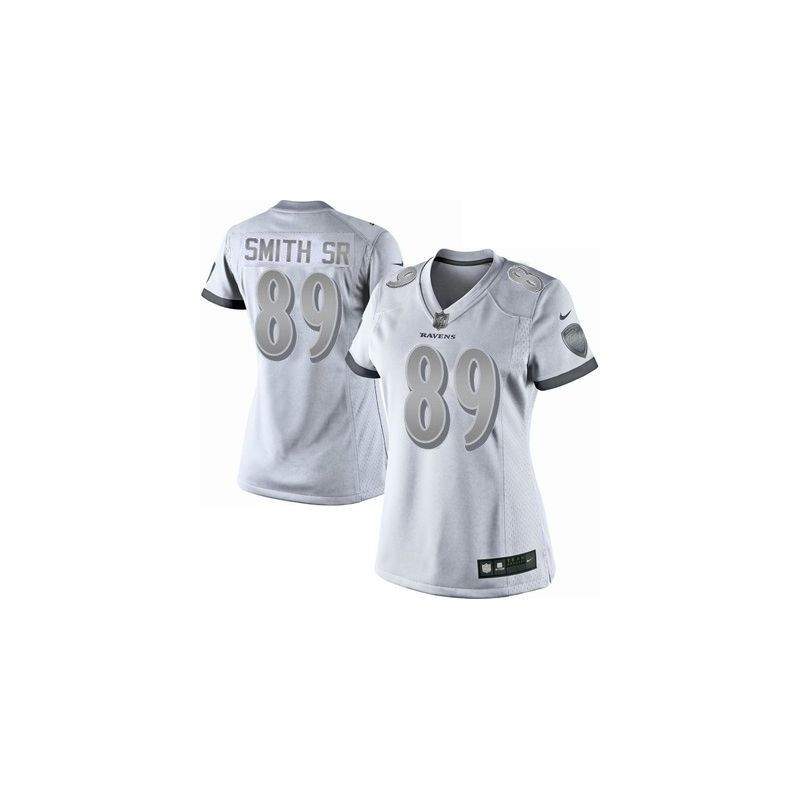 Cheap Steve Smith Sr Ravens Women Jersey From China Platinum #89