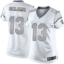Cheap Kelvin Benjamin Panthers Women Jersey From China Platinum #13