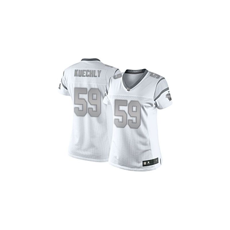 Cheap Luke Kuechly Panthers Women Jersey From China Platinum #59