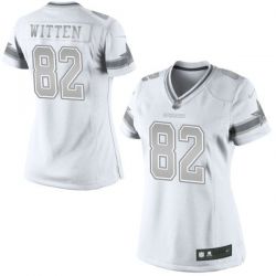 Cheap Jason Witten Cowboys Women Jersey From China Platinum #82