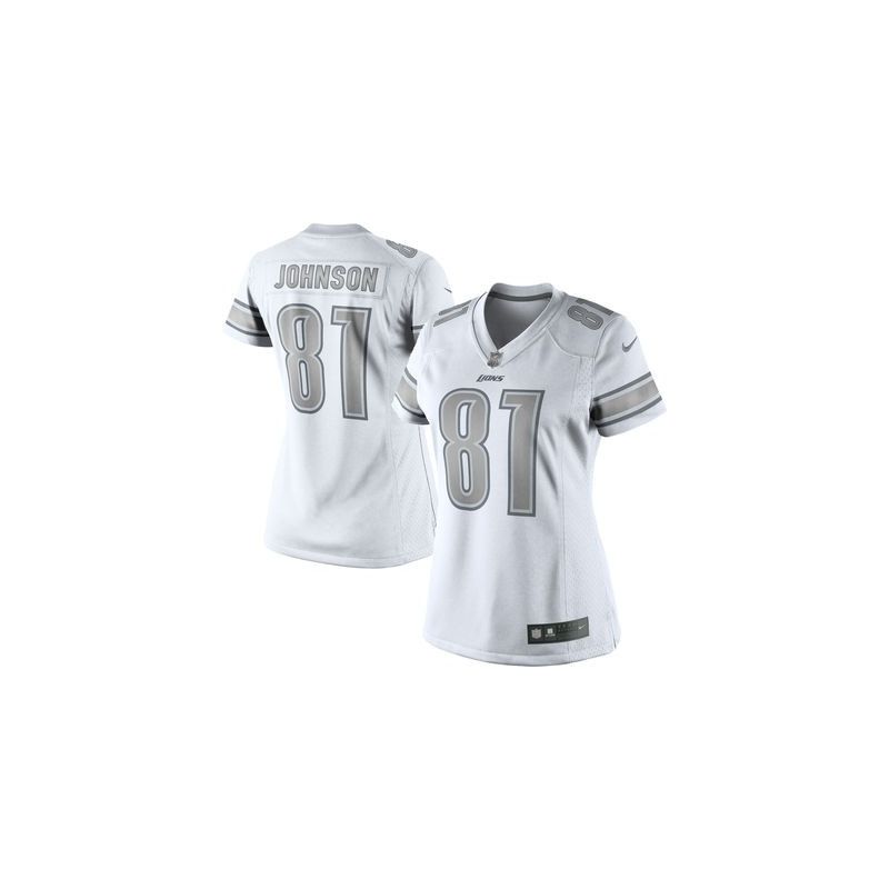 Cheap Calvin Johnson Lions Women Jersey From China Platinum #81