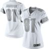 Cheap Calvin Johnson Lions Women Jersey From China Platinum #81