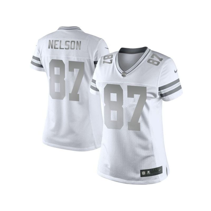 Cheap Jordy Nelson Packers Women Jersey From China Platinum #87