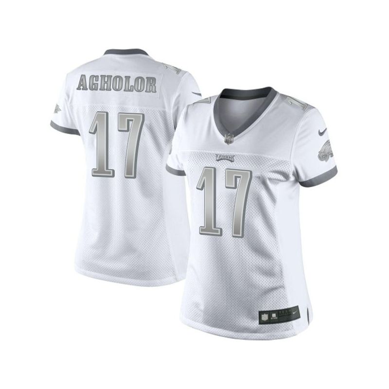 Cheap Nelson Agholor Eagles Women Jersey From China Platinum #17