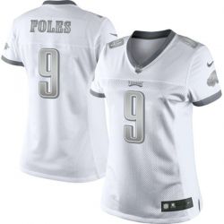 Cheap Nick Foles Eagles Women Jersey From China Platinum #9