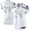 Cheap Marshawn Lynch Seahawks Women Jersey From China Platinum #24