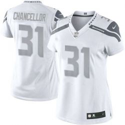 Cheap Kam Chancellor Seahawks Women Jersey From China Platinum #31