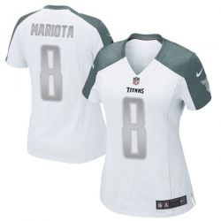 Cheap Marcus Mariota Titans Women Jersey From China Platinum #8