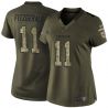 Cheap Larry Fitzgerald Cardinals Women Jersey From China Olive Salute To Service #11