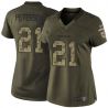 Cheap Patrick Peterson Cardinals Women Jersey From China Olive Salute To Service #21